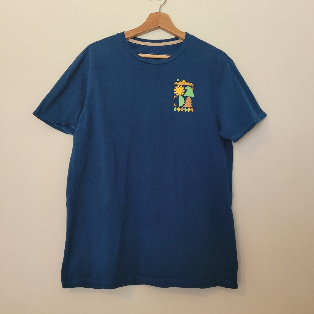 Patagonia Unisex T shirt. Blue Size Medium Mens Women's Large